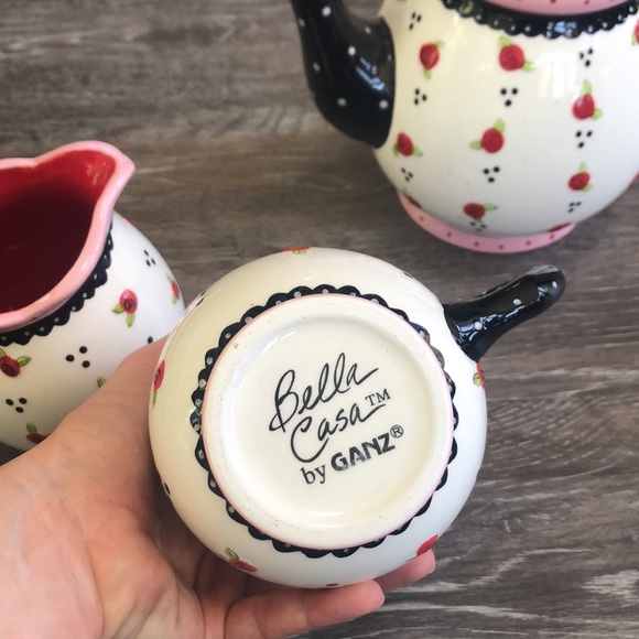 Teapot, milk and creamer set - Picture 5 of 6